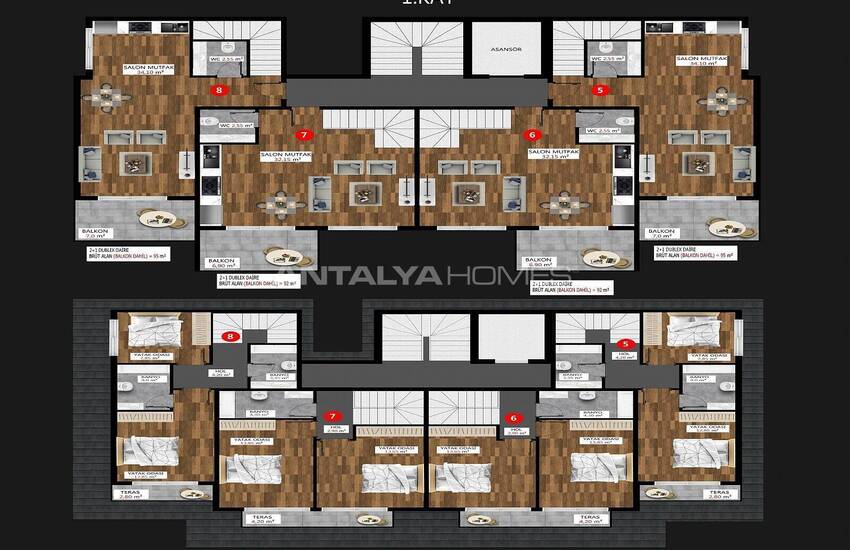 Stylish Real Estate in Luxury Complex in Kargicak Alanya 42