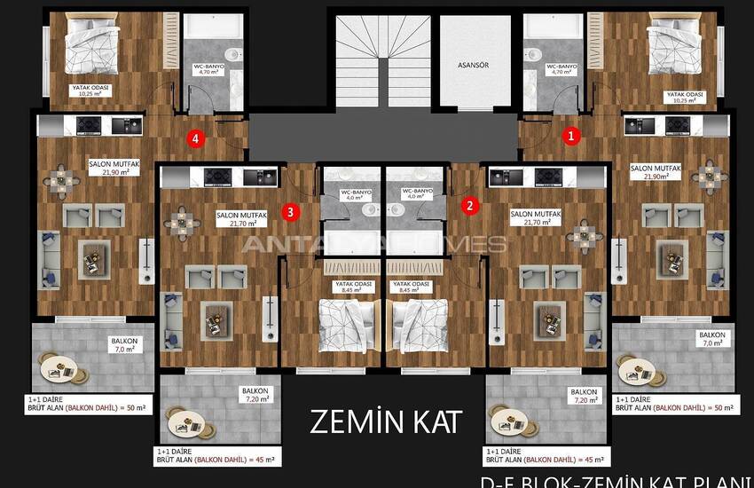 Stylish Real Estate in Luxury Complex in Kargicak Alanya 43