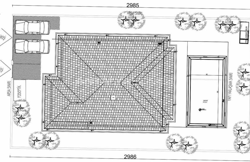 Antalya Merkeze Yakın Satılık Havuzlu Müstakil Ev 33