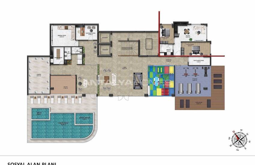 Fastigheter I Komplex Med Rika Faciliteter I Alanya Demirtas 14