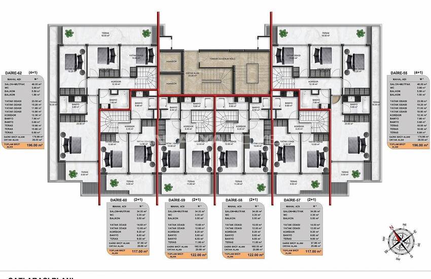 Fastigheter I Komplex Med Rika Faciliteter I Alanya Demirtas 16