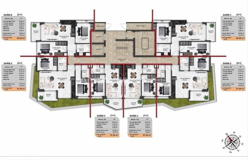 Fastigheter I Komplex Med Rika Faciliteter I Alanya Demirtas 17