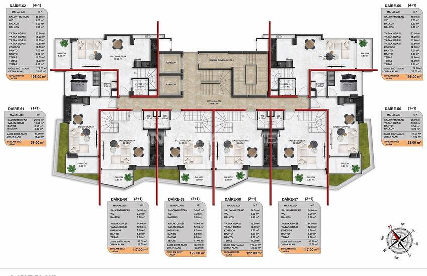 Fastigheter I Komplex Med Rika Faciliteter I Alanya Demirtas 18