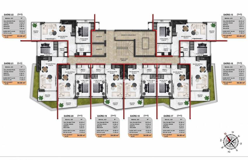 Fastigheter I Komplex Med Rika Faciliteter I Alanya Demirtas 13