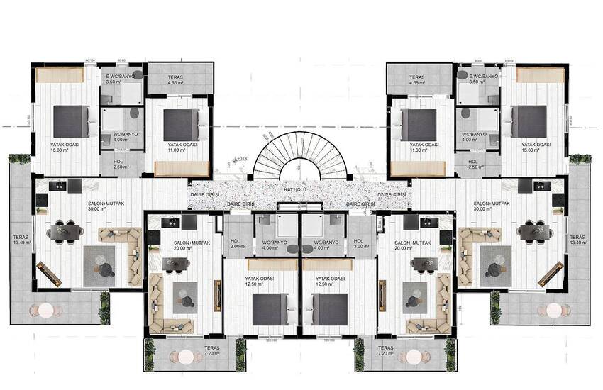 املاک نوساز شیک در مجتمعی با استخر در کادریه 15