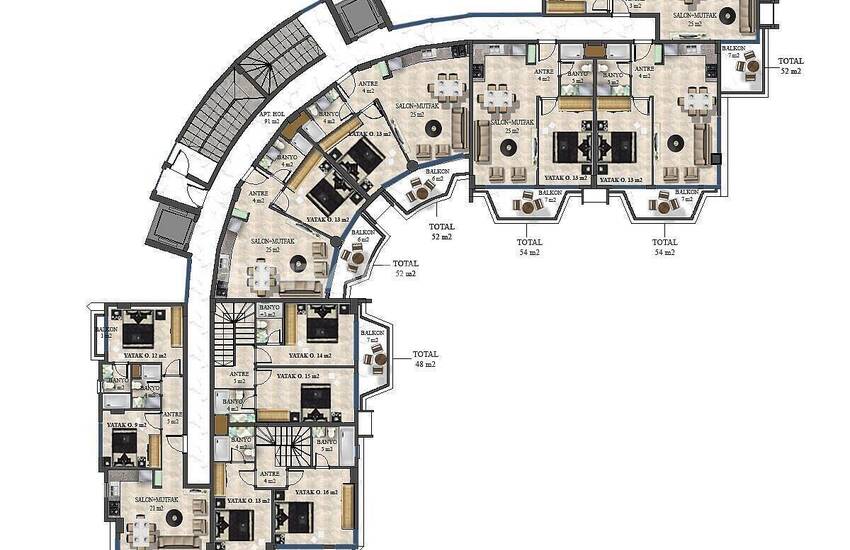 املاک فوق العاده لوکس با امکانات غنی در آلانیا، پایالار 34