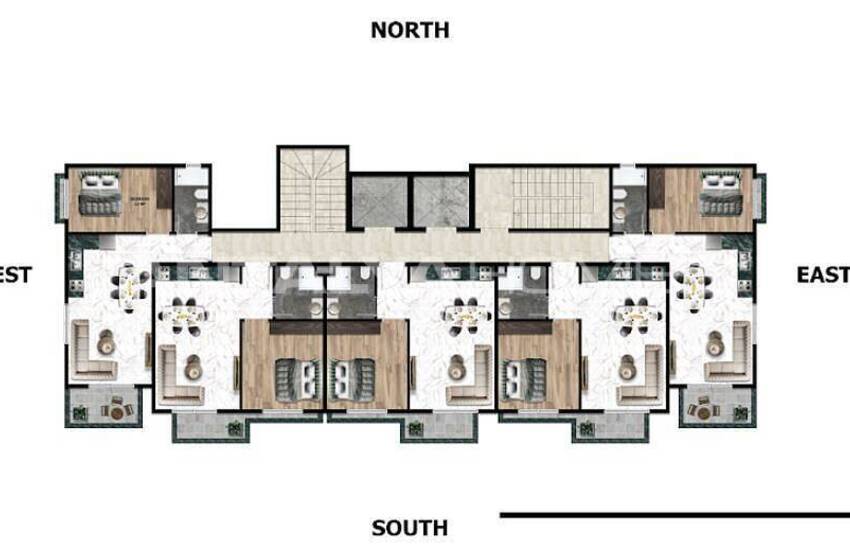 Lägenheter I Ett Komplex Med Rikliga Aktiviteter I Alanya 14