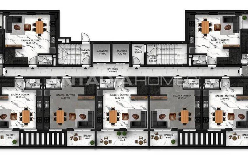 Ultra Luxus Wohnungen In Einem Komplex In Alanya Avsallar 38