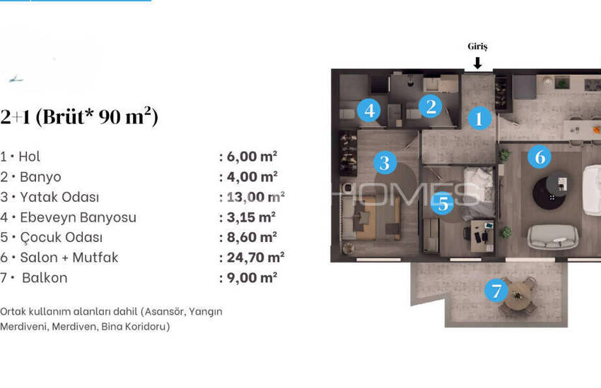 Доступные Квартиры в Комплексе с Бассейном в Аксу, Анталия 18