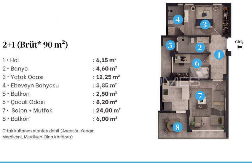 Доступные Квартиры в Комплексе с Бассейном в Аксу, Анталия 17