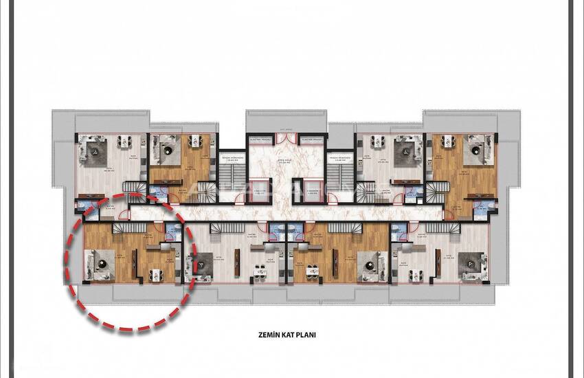 Apartments in Vista Premium Project with Security in Konyaalti 59