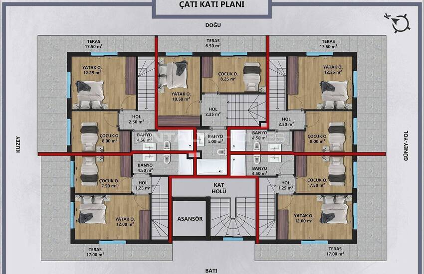 Appartementen In Een Project Dichtbij De Universiteit In Muratpasa 24