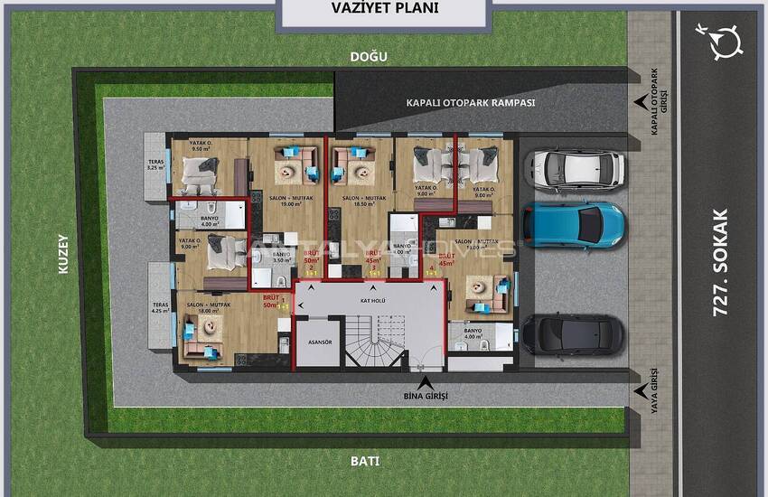 Appartementen In Een Project Dichtbij De Universiteit In Muratpasa 28