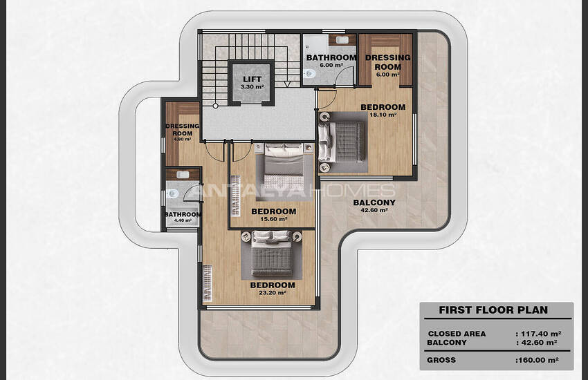 فلل فاخرة مع مسبح خاص في بكتاش، ألانيا 47