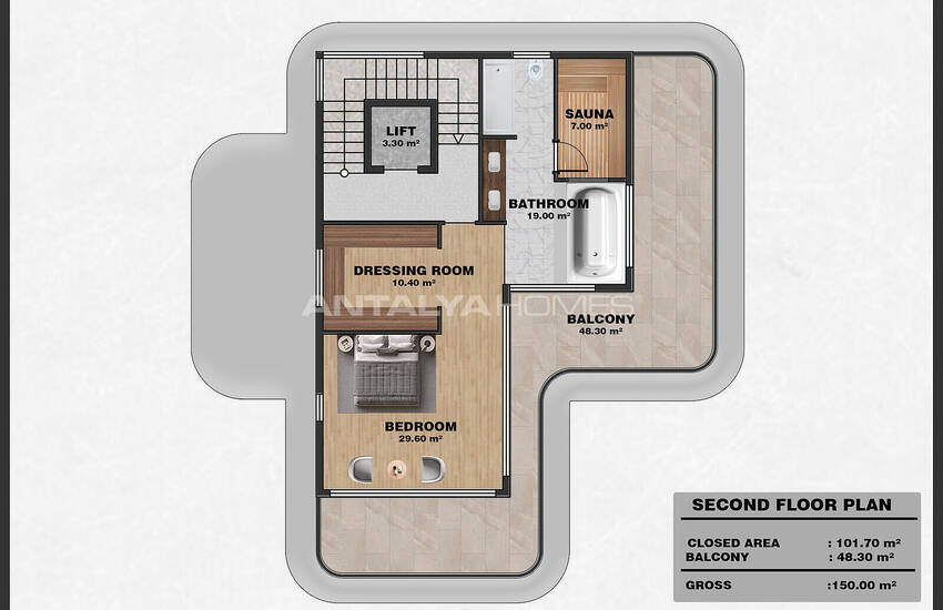 فلل فاخرة مع مسبح خاص في بكتاش، ألانيا 48