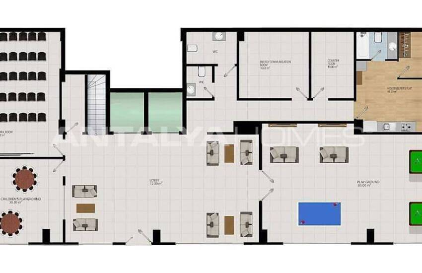 شقق للبيع في مجمع سكني فاخر جدا في بايالار الانيا 22