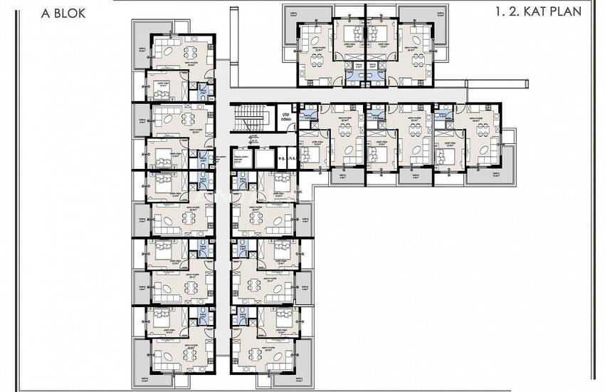 Alanya Oba'da Zengin Olanaklı Sitede Modern Daireler 32