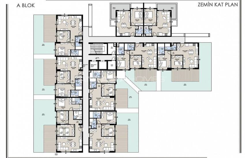 Alanya Oba'da Zengin Olanaklı Sitede Modern Daireler 31