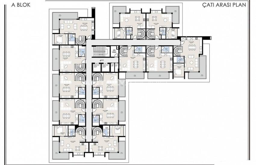 Alanya Oba'da Zengin Olanaklı Sitede Modern Daireler 34