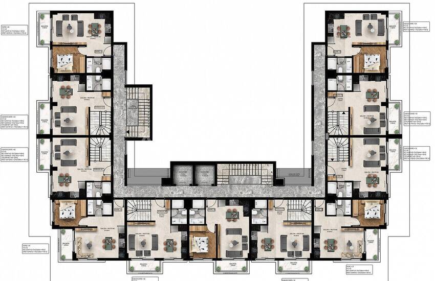 Investment Properties in an Elegant Complex in Alanya Oba 27