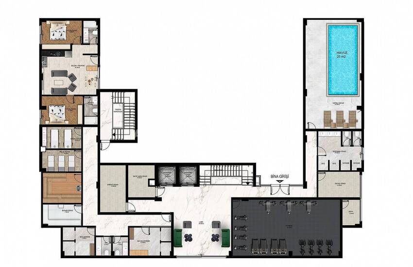 Investment Properties in an Elegant Complex in Alanya Oba 24