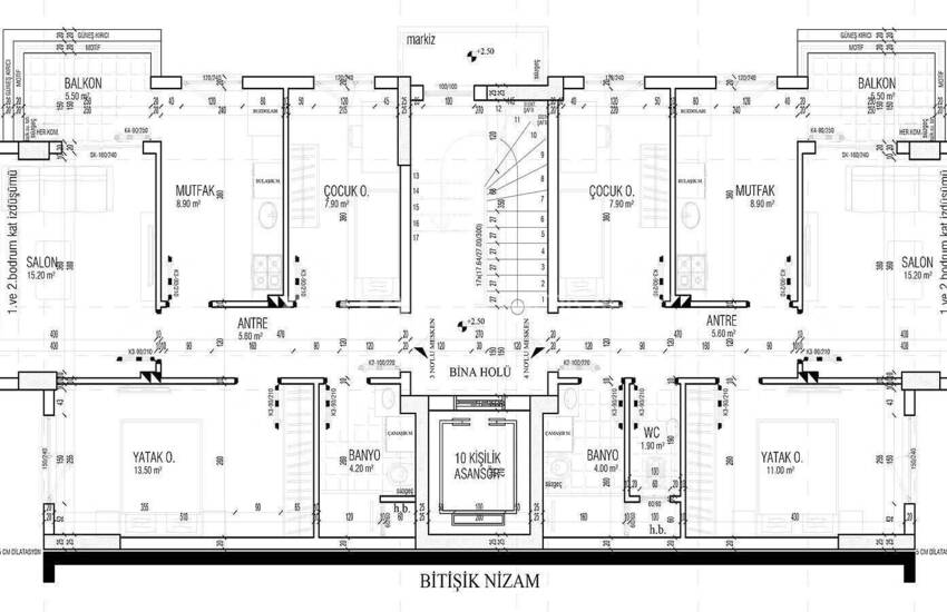 Квартиры в 900 м от Трамвайной Остановки в Анталии, Кепез 27