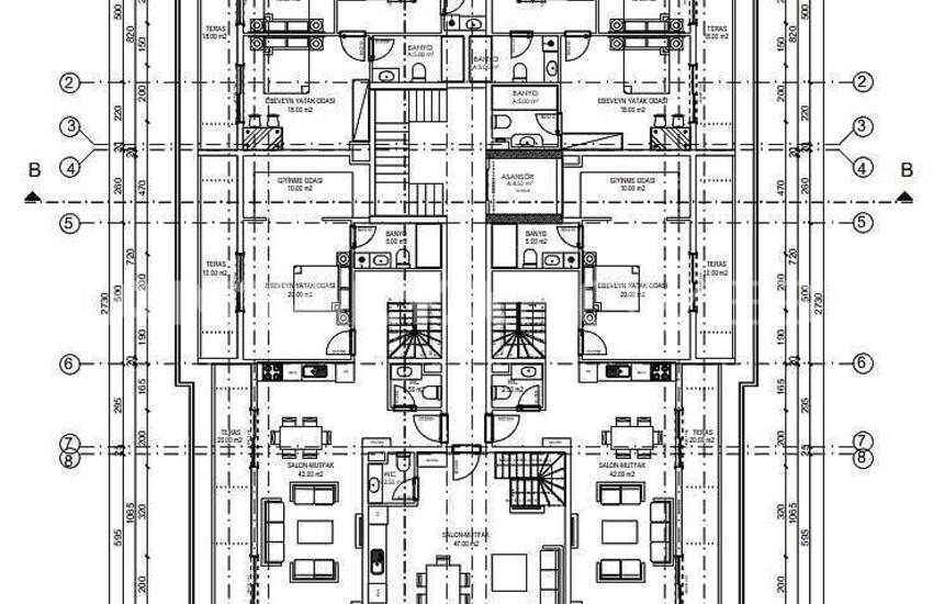 آپارتمان های لوکس نزدیک به دریا در مرکز آلانیا 9