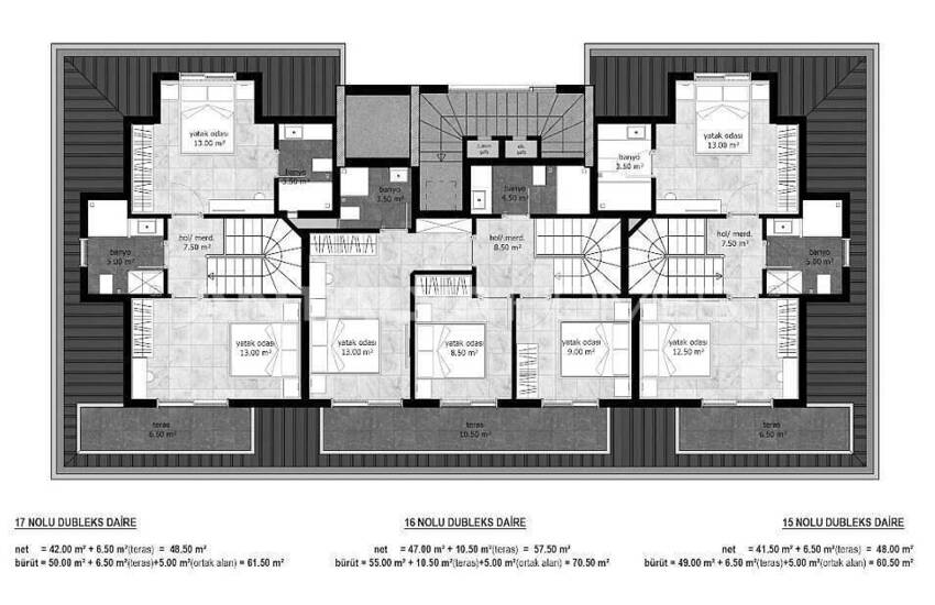 Sea and City View Flats Close to Amenities in Alanya Avsallar 29