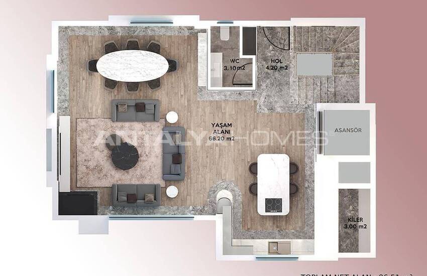 Maisons Spacieuses Avec Jardin Et Piscine À Muratpasa Guzeloba 38