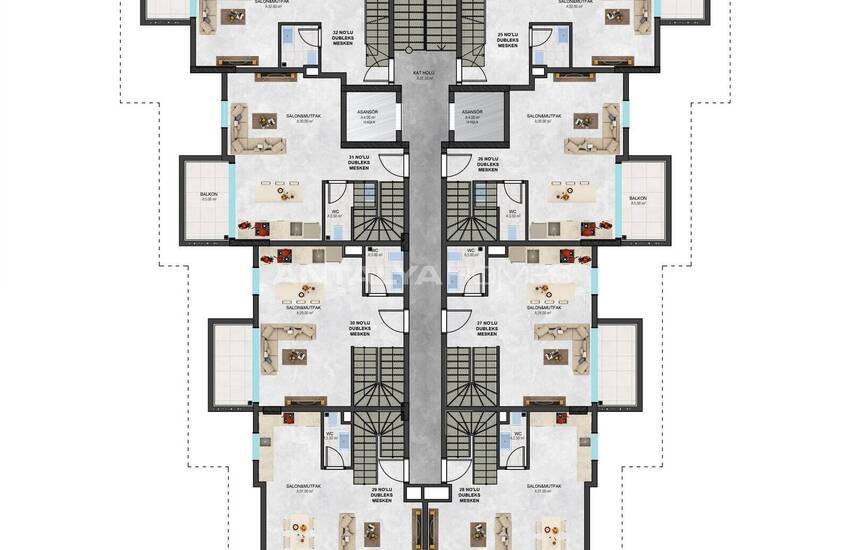 Moderna Lägenheter I Ett Lyxkomplex I Alanya 20