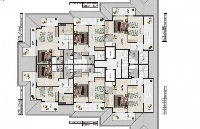 Luxury Apartments with Unique View in Alanya Kargicak 3
