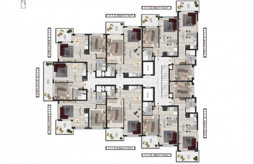 Luxury Apartments with Unique View in Alanya Kargicak 5
