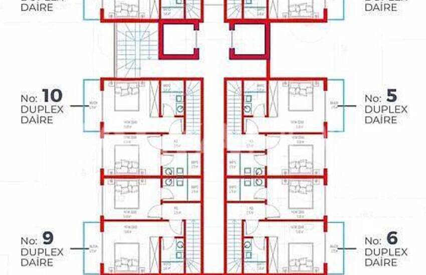 Properties in a Complex with Rich Facilities in Alanya Turkler 16