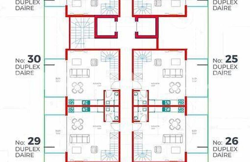 Properties in a Complex with Rich Facilities in Alanya Turkler 19