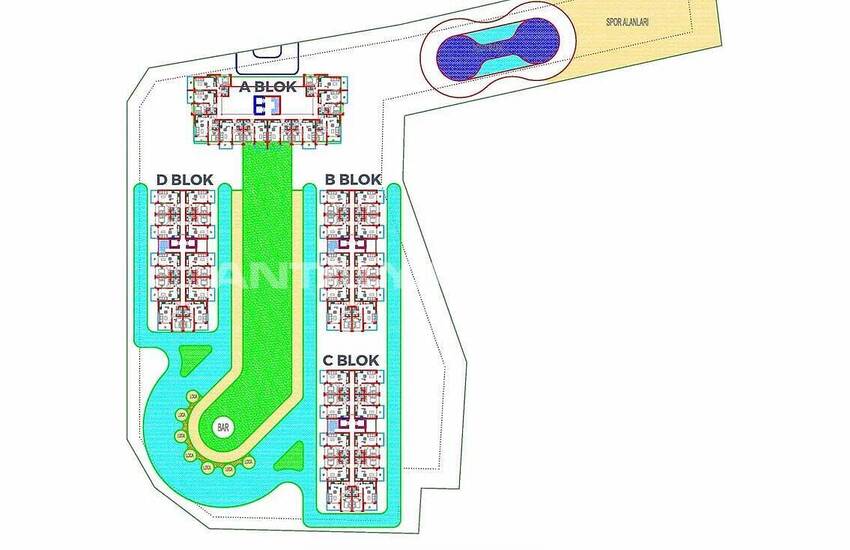 Properties in a Complex with Rich Facilities in Alanya Turkler 10
