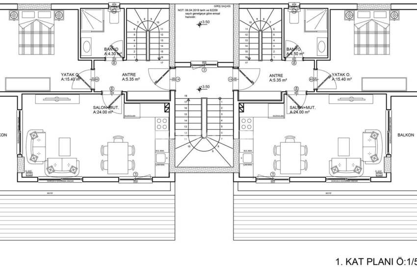 Appartements Dans Une Résidence Avec Piscine À Guzeloba Lara 26