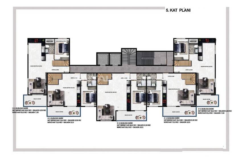 Meerblick-wohnungen In Strandnähe In Alanya Demirtas 20