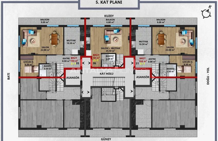 Luxe Real Estate in Elite Project with Indoor Car Park in Antalya 18