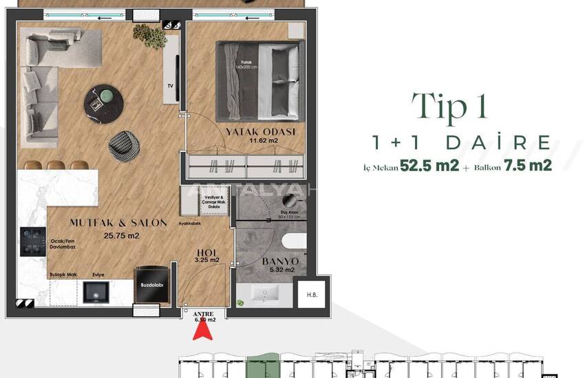 Högkvalitativa Lägenheter I Kundu Kanyon-projektet I Antalya 56