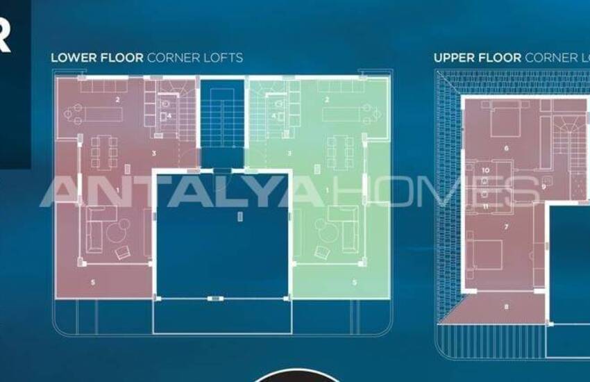 Fastigheter Vid Havet Med Unik Utsikt I Alanya Carsi 31