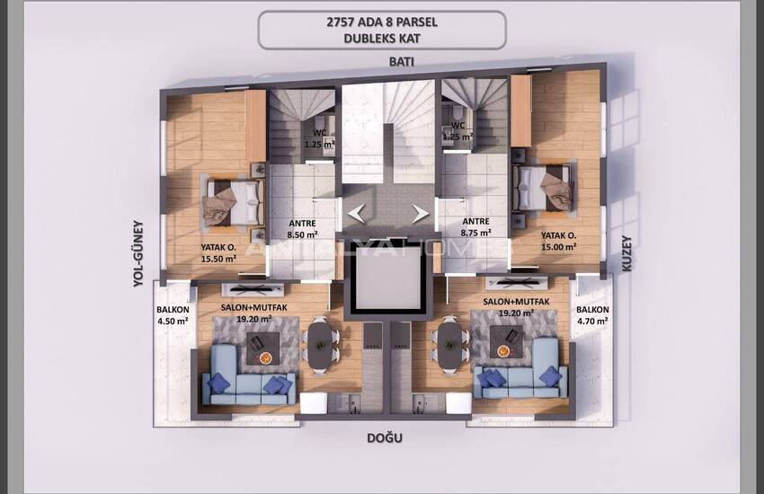 New and Stylish 4+1 Flat with Natural Gas in Antalya 16