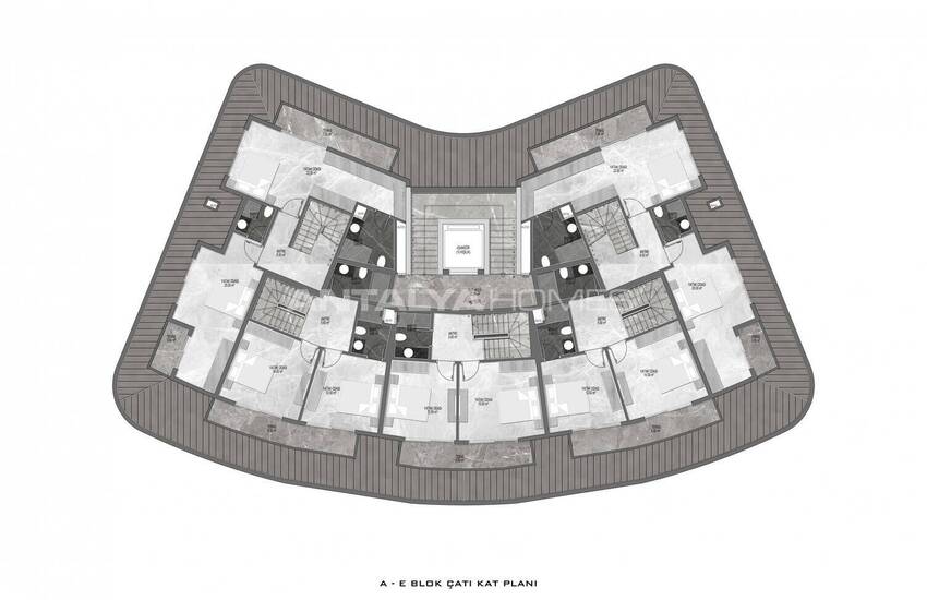 Современная Недвижимость в Элитном Комплексе в Оба, Аланья 39