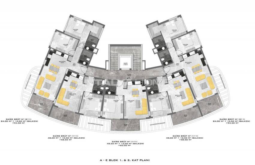 Современная Недвижимость в Элитном Комплексе в Оба, Аланья 41