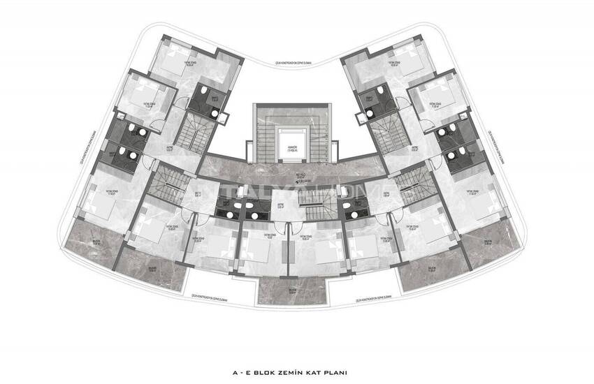 Современная Недвижимость в Элитном Комплексе в Оба, Аланья 42