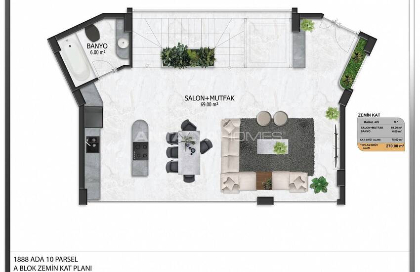 Alanya Bektaş'ta Satılık Havuzlu Müstakil Villalar 27