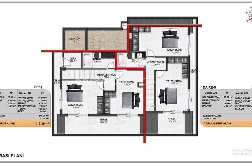 Flats in a Complex Near Amenities in Alanya Turkey 30