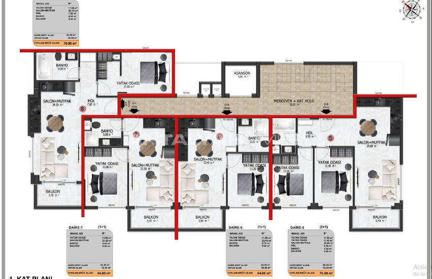 Flats in a Complex Near Amenities in Alanya Turkey 31