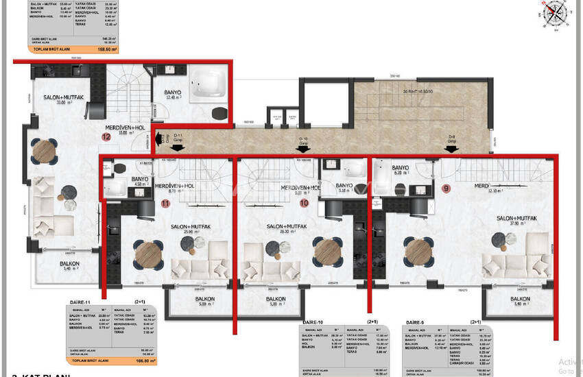Flats in a Complex Near Amenities in Alanya Turkey 32