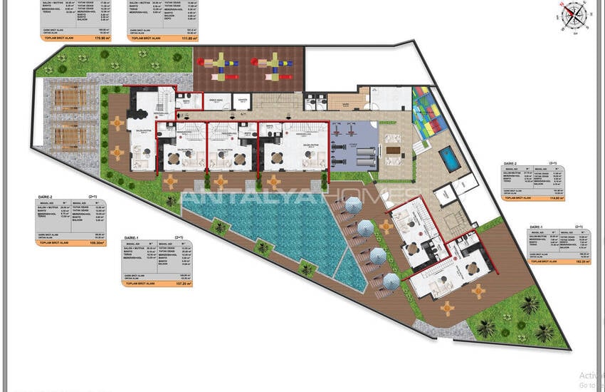 Flats in a Complex Near Amenities in Alanya Turkey 33