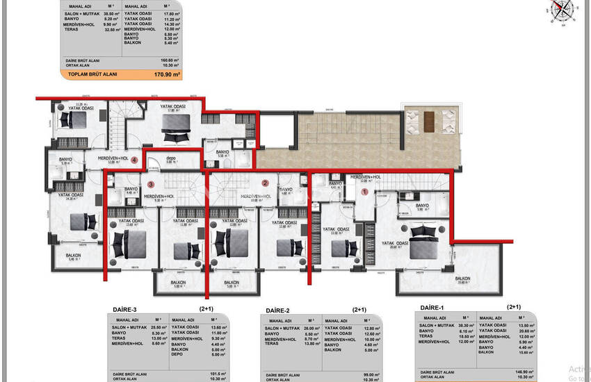 Flats in a Complex Near Amenities in Alanya Turkey 35